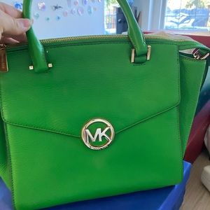 Michael Kors shoulder crossbody bag green purse